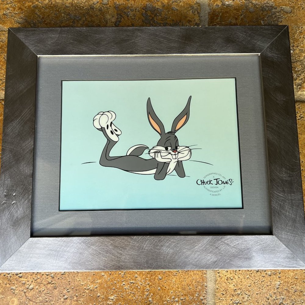 Bugs Bunny Lying Down Limited Edition Sericel by Chuck Jones. COA Included.